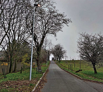 led street light with motion sensor in Norway