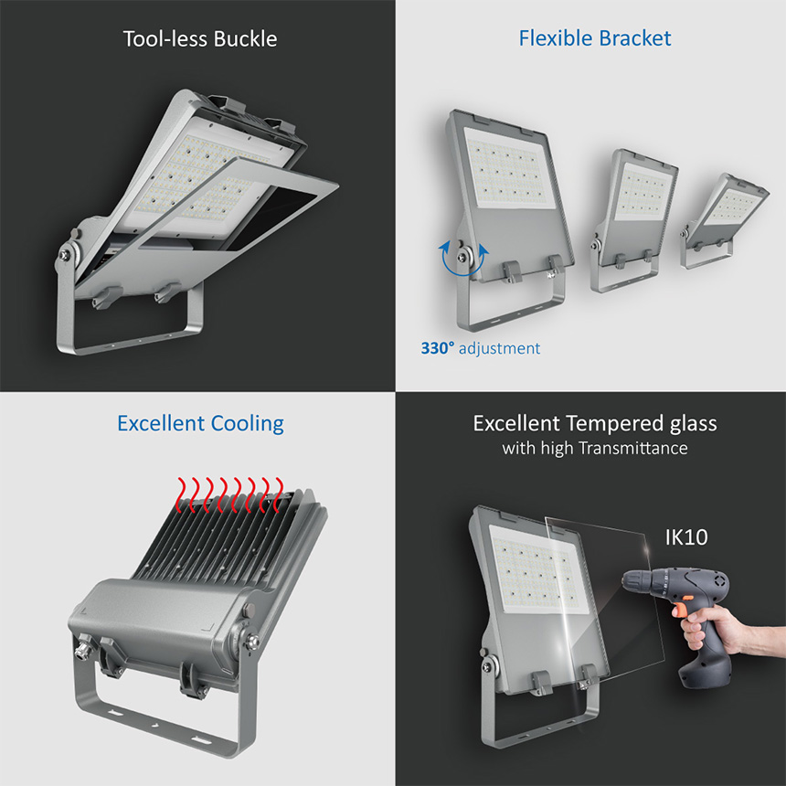 warm white exterior led flood lights