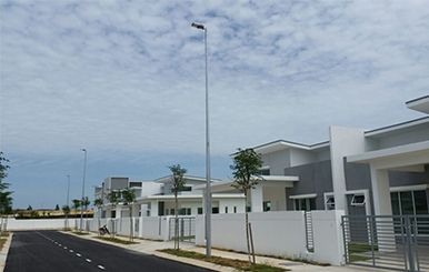 135w streetlight installation in Indonesia