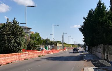 90w smart street lighting in Italy