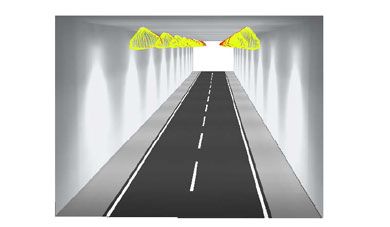 Dialux simulation design of Tunnel Lighting