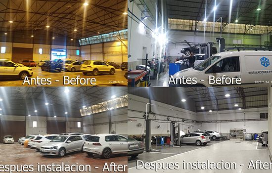 High Bay Light project in Spain