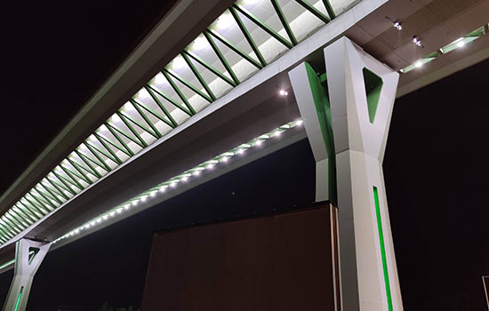 60w led outdoor flood light for Highway bridge in Slovakia
