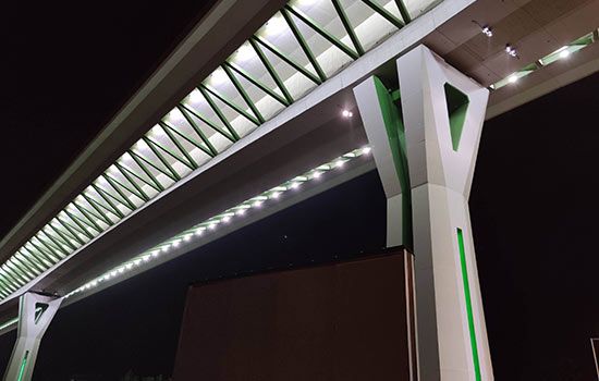 60w led outdoor flood light for Highway bridge in Slovakia