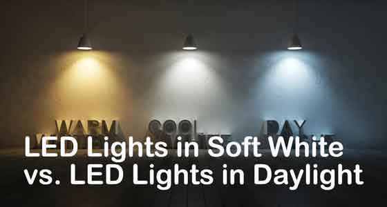 LED Lights in Soft White vs. LED Lights in Daylight